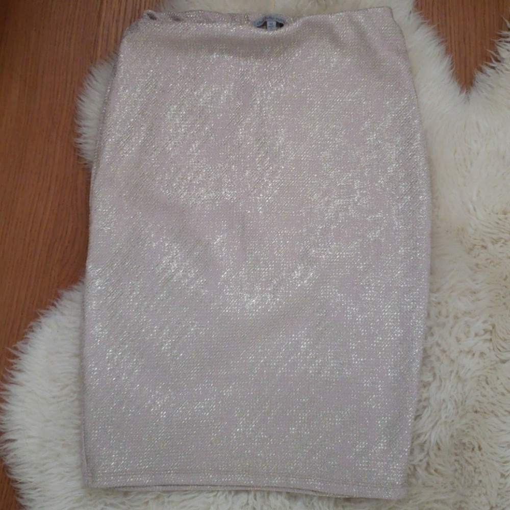 Sequin knee length skirt